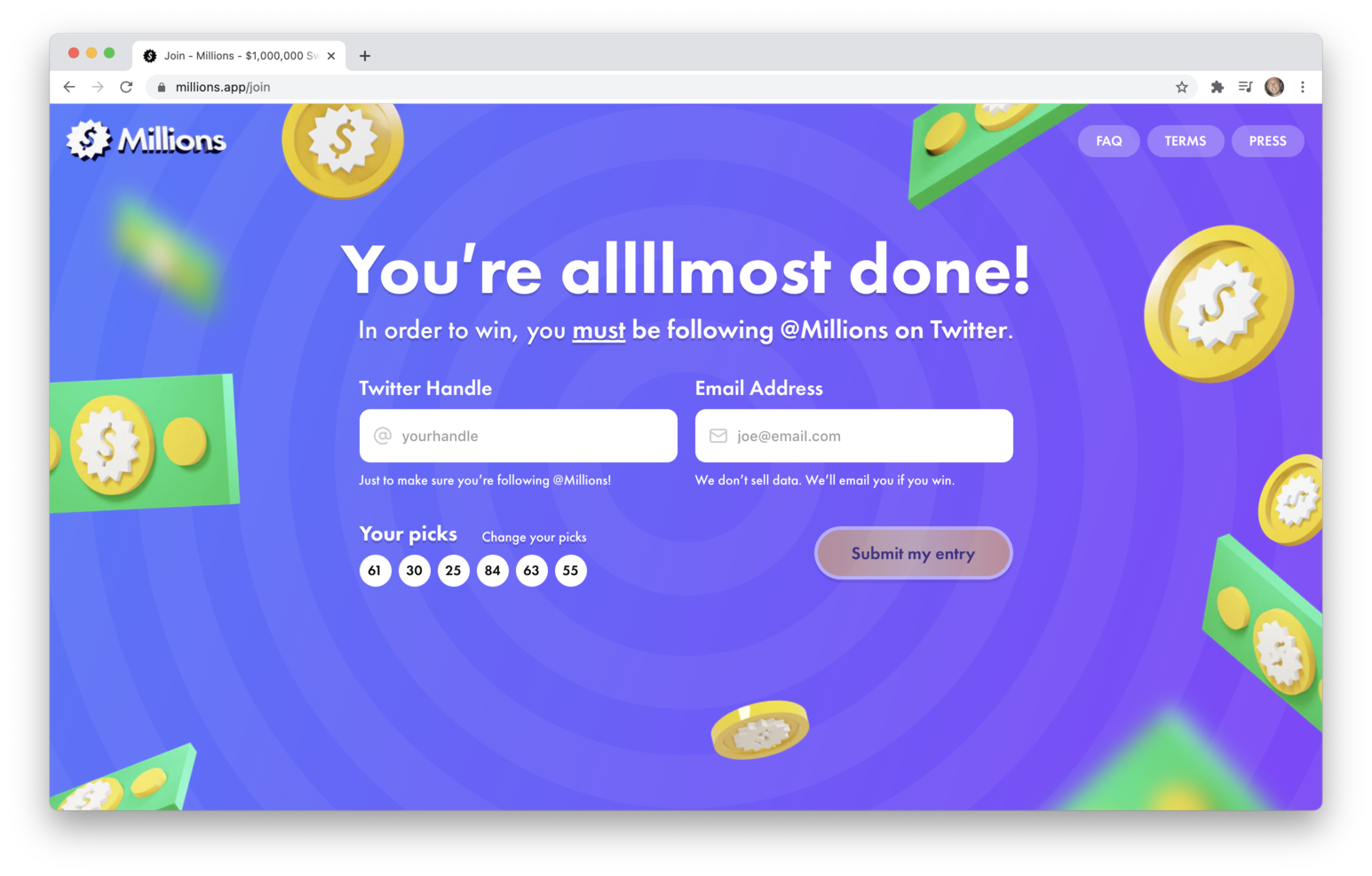 Millions App 