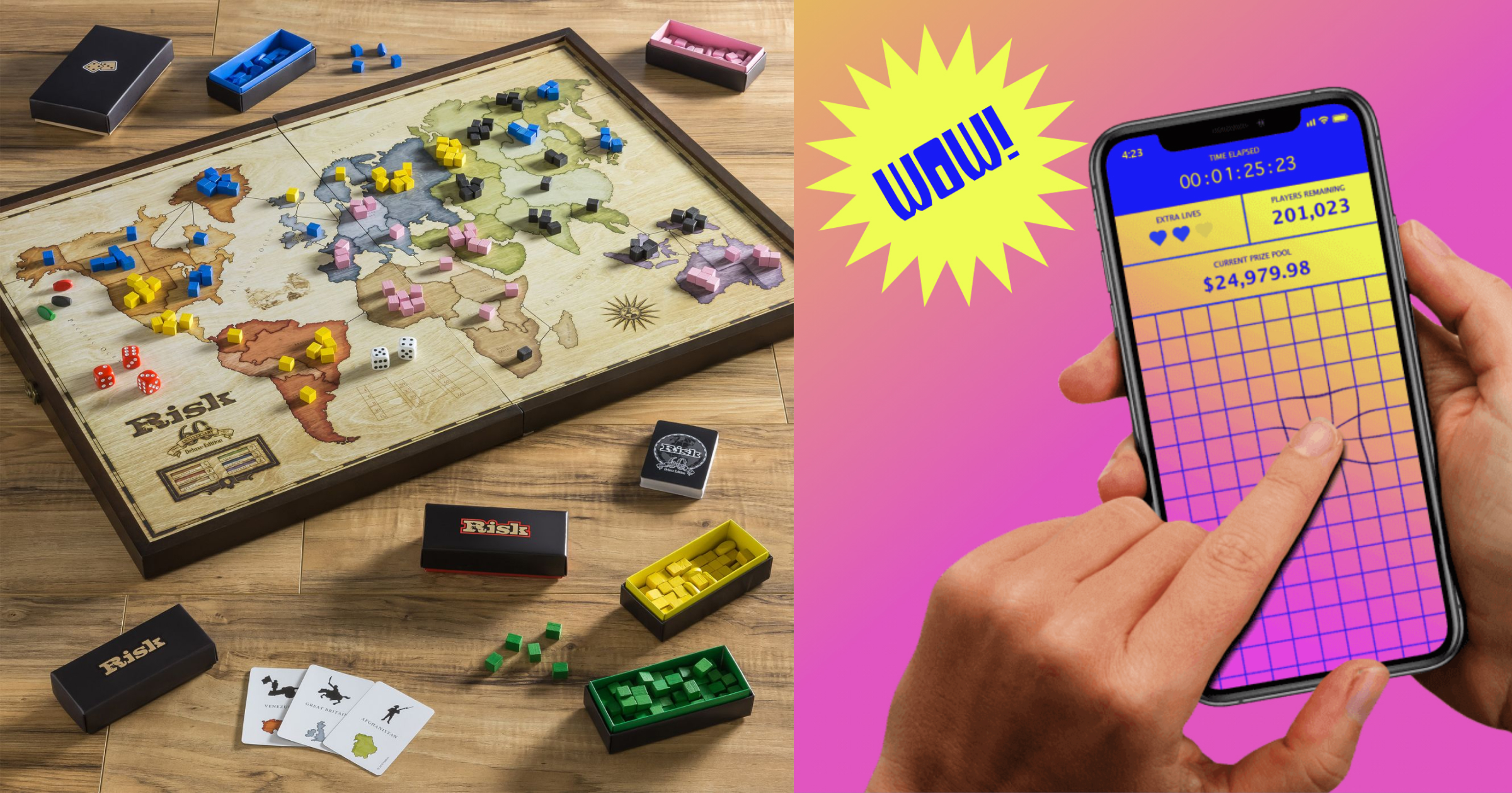 Risk finger on the app