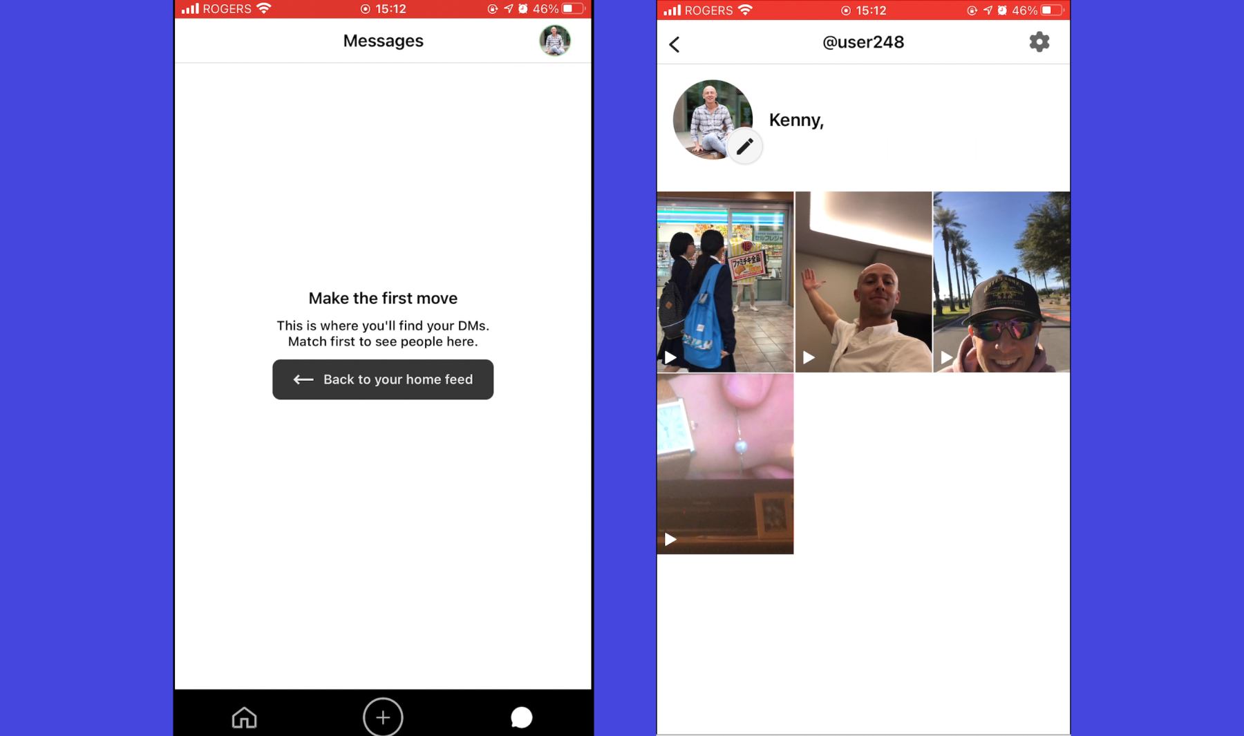 Snack App screenshot profile
