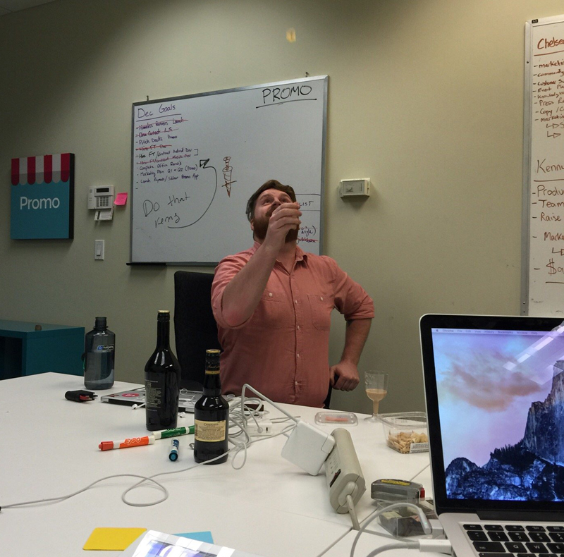 Pat throwing coin promo office resized