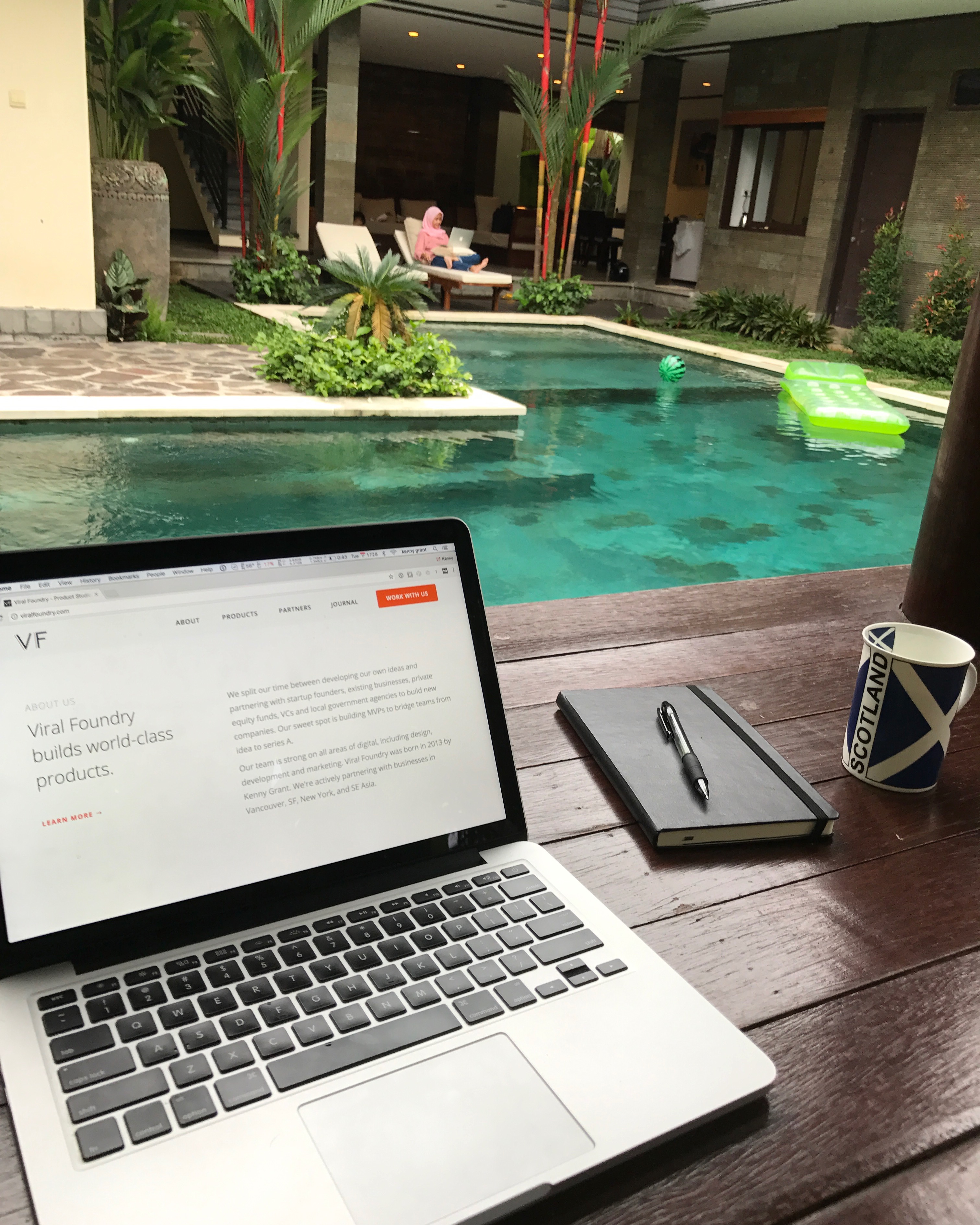 remote team by pool