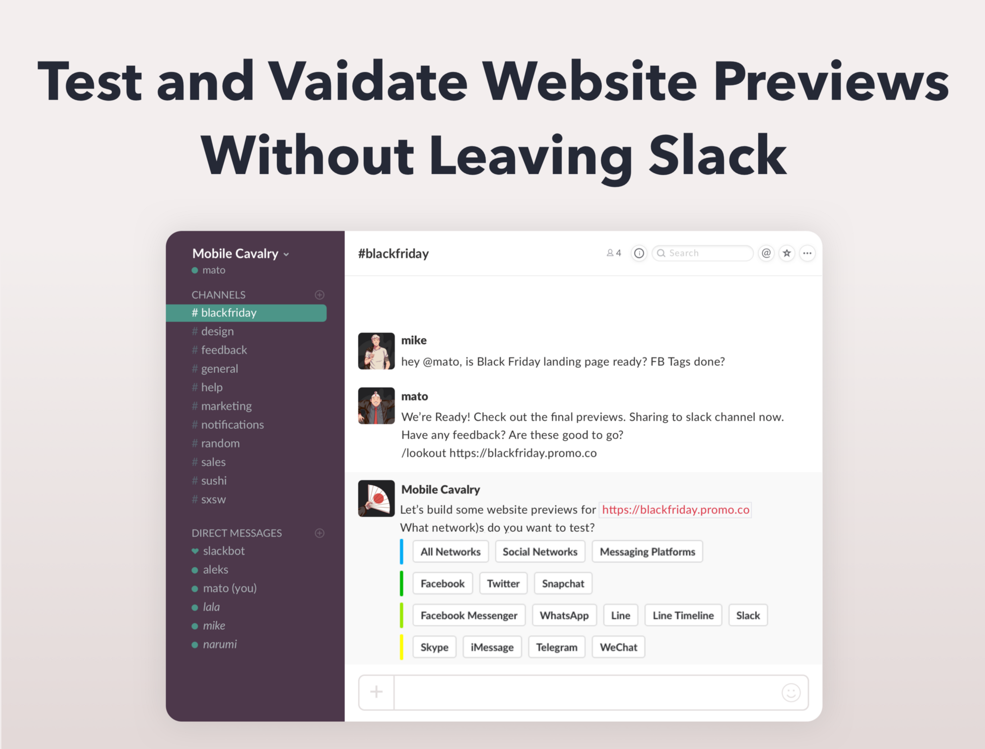 unfurls app on slack