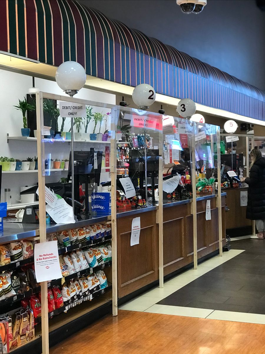 iga plexi glass screen cashier