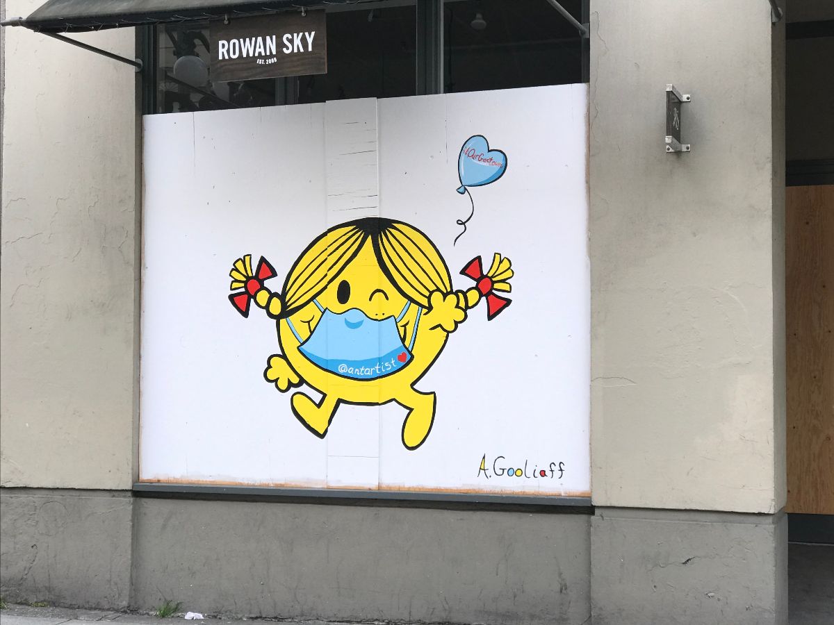 cartoon covid face mask