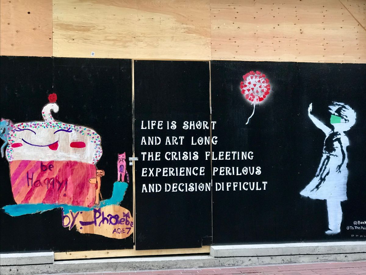 life is short art is long mural