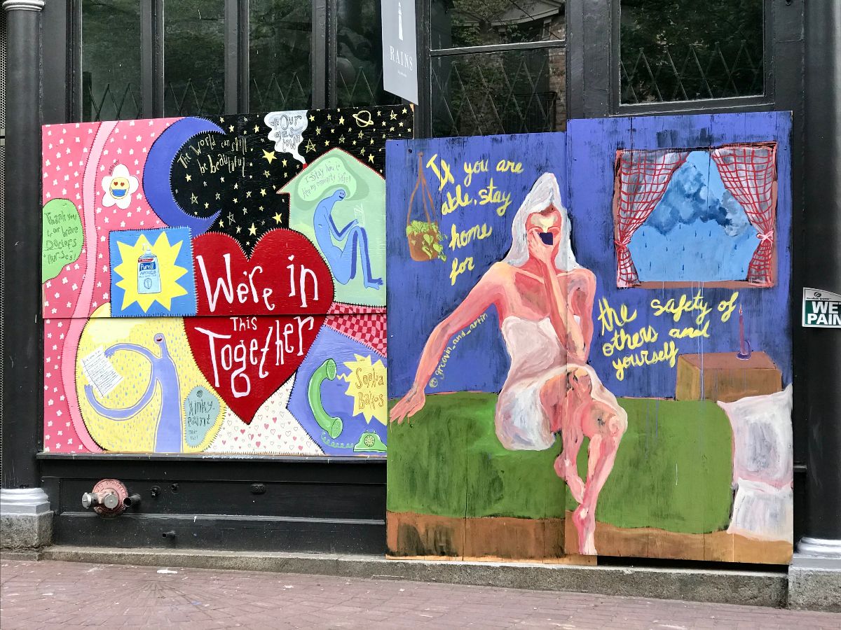 we are in this together mural